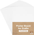 15 Pack Poster Boards 11 x 14 Inch White Poster Boards Heavyweight Poster Board Blank Poster Paper for Vision Boards Crafts Projects School Supplies Presentations Drawing Scrapbooking