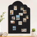 Large Cloud Arched Felt Bulletin Board, Pale Pink Sized 35" x 24" Cork Board Alternative with 6 Adhesive Tiles, 50 Pushpins for Office & Wall Decor, Perfect to Display Your Photos